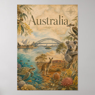 Australia  for lovers of Australia  Poster