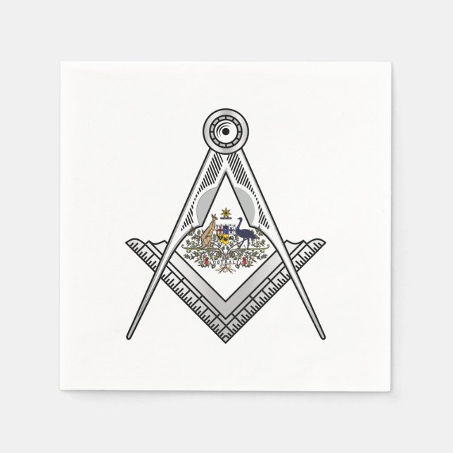 Australia freemasonry sign napkin (Front)