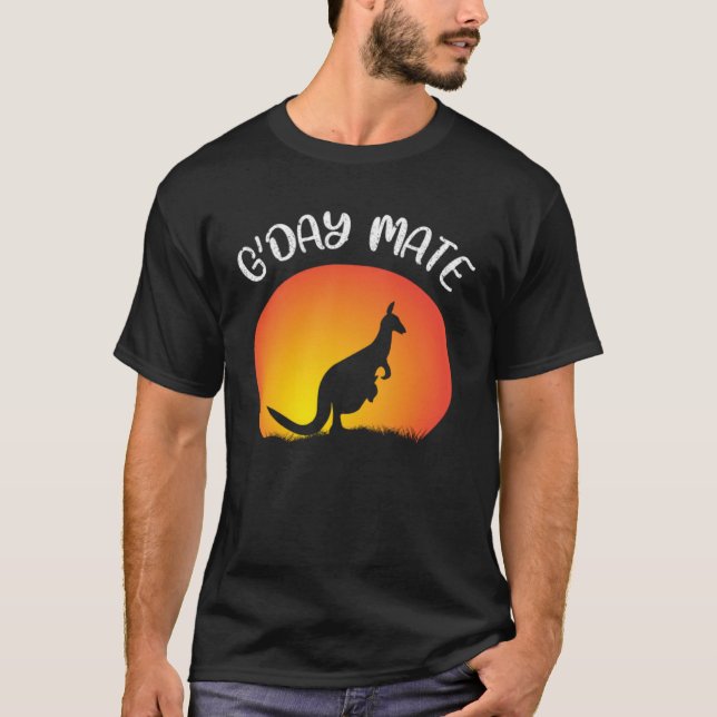Australia G day Mate Aussie Pride  Australian T-Shirt (Front)