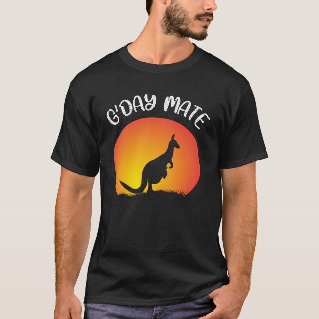 Australia G day Mate Aussie Pride  Australian T-Shirt (Front)