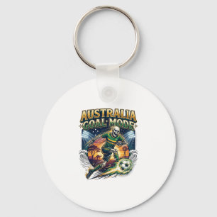 Australia Goal Mode Skeleton Striker Nations Stree Keychain