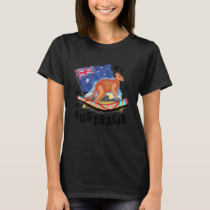 Australia Graphic Boomerang Thrower Boomerang Play T-Shirt