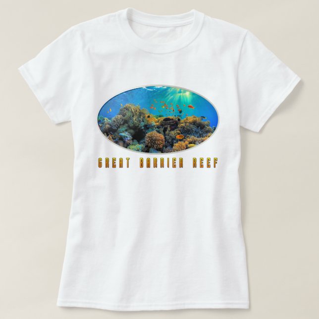 Australia Great Barrier Reef stylized T-Shirt (Design Front)