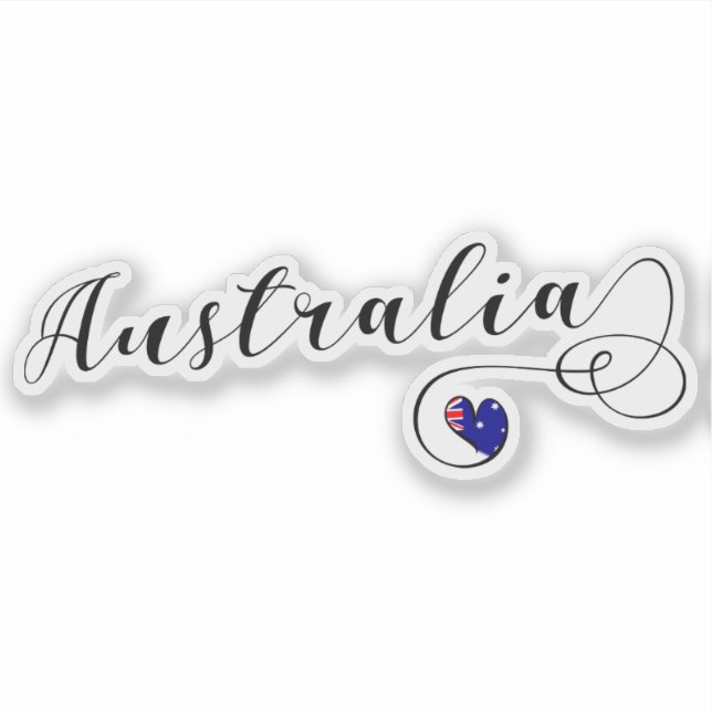 Australia Heart Flag (Front)