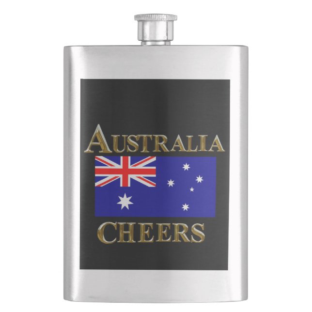 AUSTRALIA HIP FLASK (Front)