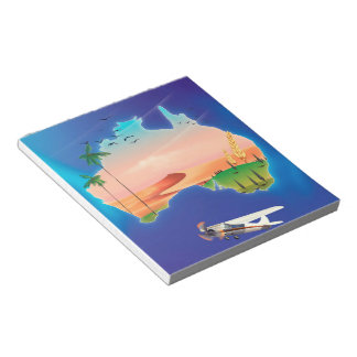 Australia Holiday travel poster Notepad