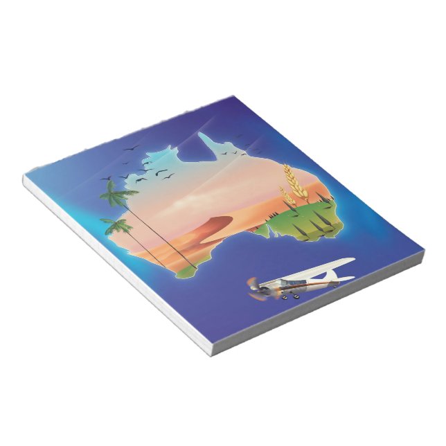 Australia Holiday travel poster Notepad (Angled)