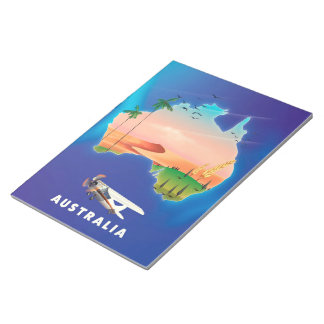 Australia Holiday travel poster Notepad