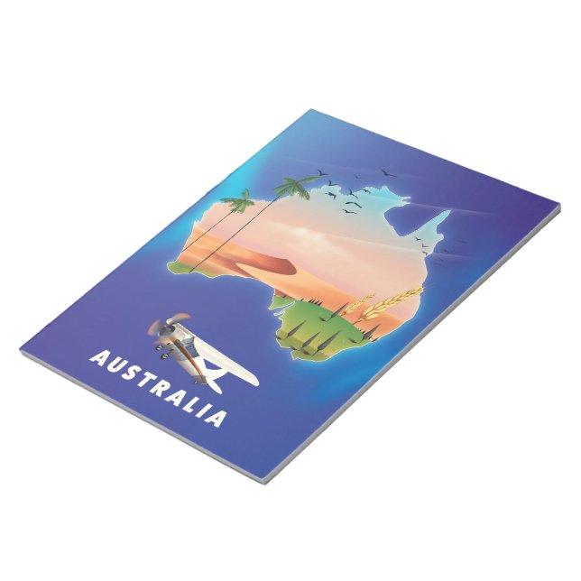 Australia Holiday travel poster Notepad (Angled)
