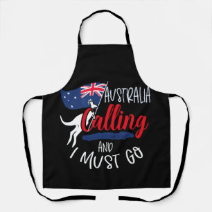 Australia is Calling and I must Go Australian Gift Apron