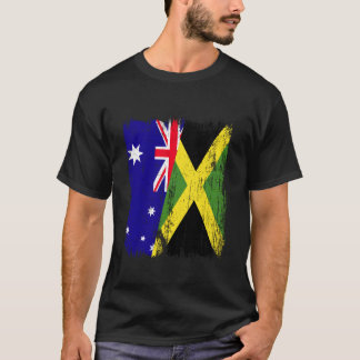 Australia Jamaica Half Flag Australian Jamaican He T-Shirt