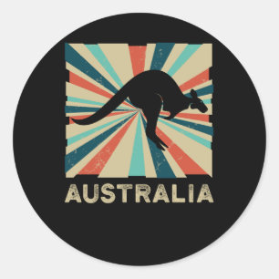Australia Kangaroo Classic Round Sticker