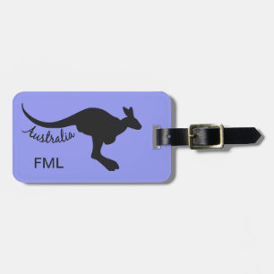 Australia Kangaroo custom luggage tag
