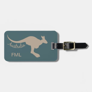 Australia Kangaroo custom luggage tag