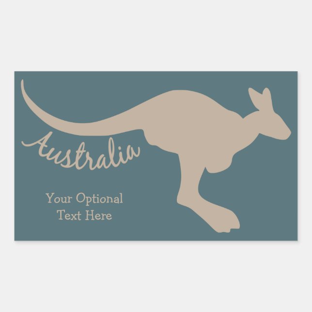 Australia Kangaroo custom stickers (Front)