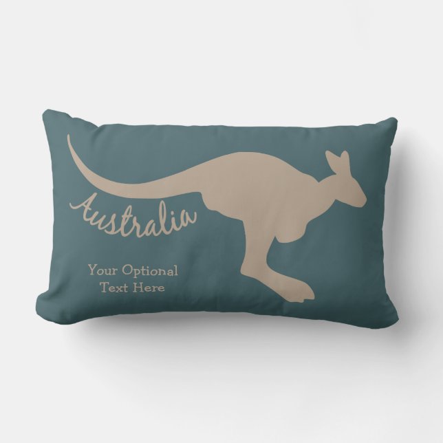 Australia Kangaroo custom text & colour pillows (Front)