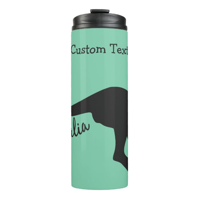 Australia Kangaroo custom text & colour tumbler (Front)