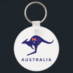 Australia Kangaroo Flag Key Chains<br><div class="desc">Australia Kangaroo Flag Key Chains</div>
