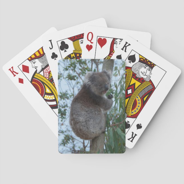 Australia Kangaroo Island Koala in a Tree Playing Cards (Back)