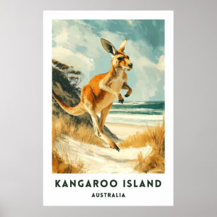 Australia Kangaroo Island Travel Poster