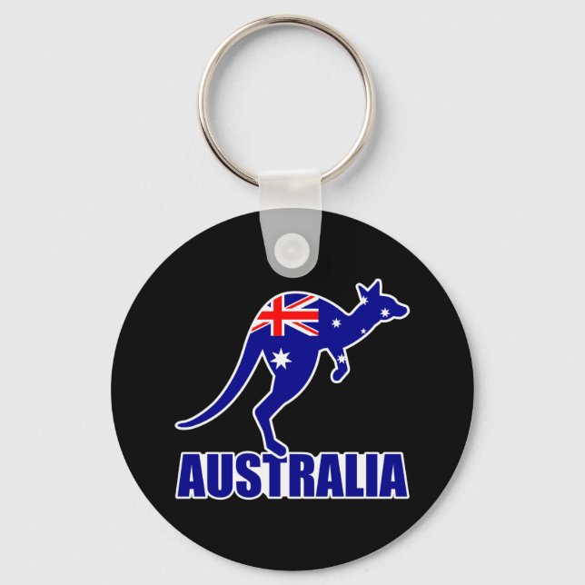 Australia kangaroo keychain (Front)