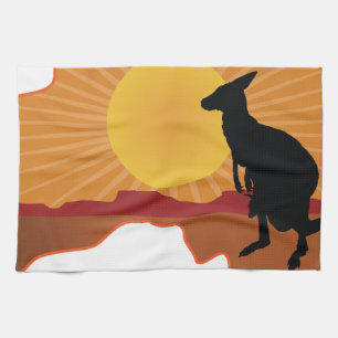 Australia Kangaroo Kitchen Towel