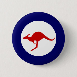 Australia kangaroo military aviation roundel 2 inch round button