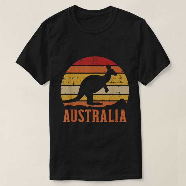 Australia Kangaroo Vintage T-Shirt (Design Front)
