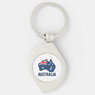 Australia Kawaii Fusion – Bold & Adorable Keychain