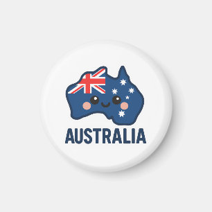 Australia Kawaii Fusion – Bold & Adorable Magnet