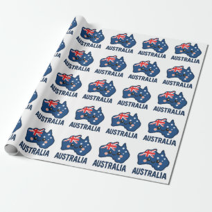 Australia Kawaii Fusion – Bold & Adorable Wrapping Paper