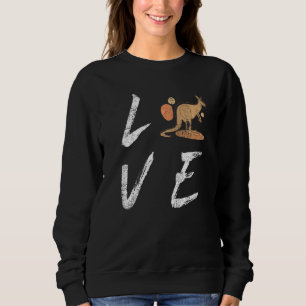 Australia Love Kangaroo  Straya Outback Sydney Mel Sweatshirt