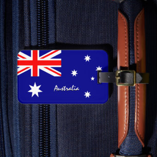 Australia Luggage Tags, patriotic Australian Flag Tag