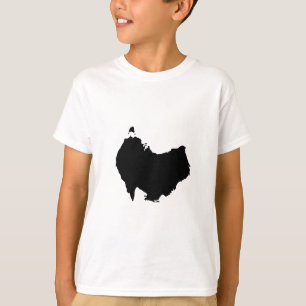 Australia Map Down Under Visual Pun Humour T-Shirt