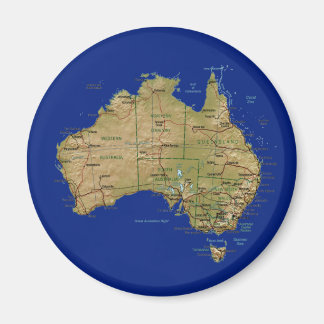Australia Map Magnet