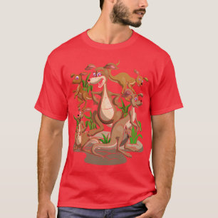 Australia Marsupial Outback Zoo Animal Cute Kangar T-Shirt