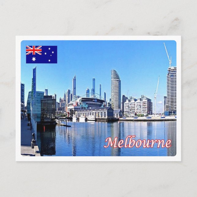 Australia - Melbourne -  Harbour - Postcard (Front)
