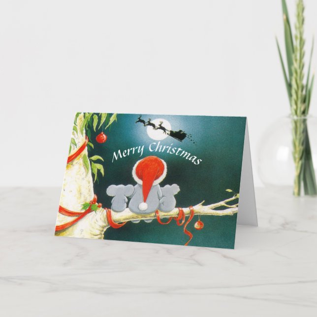 Australia Merry Christmas Holiday Card (Front)