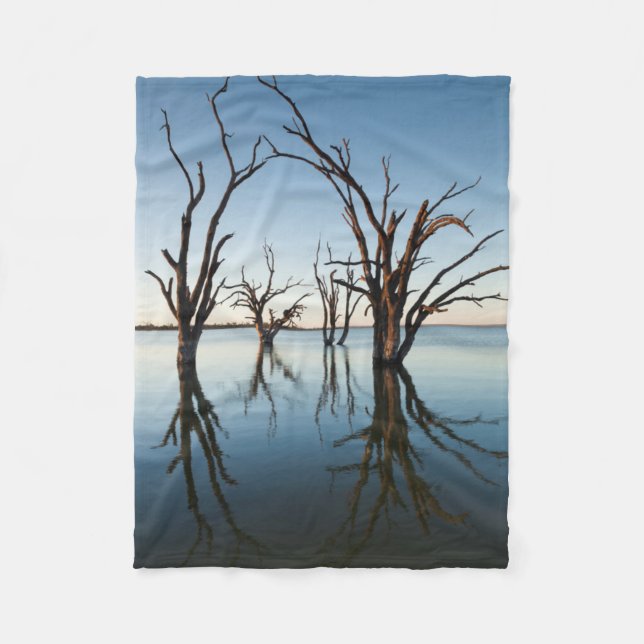 Australia, Murray River Valley, Barmera, Lake Fleece Blanket (Front)