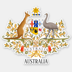 Australia National Coat Of Arms Patriotic