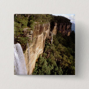 Australia, New South Wales, Fitzroy Falls. 2 Inch Square Button