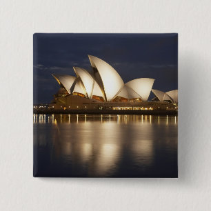 Australia, New South Wales, Sydney, Sydney Opera 4 2 Inch Square Button