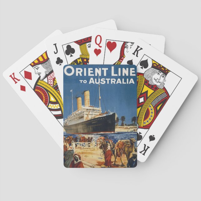 AUSTRALIA OCEAN LINER OTRANTO PLAYING CARDS (Back)