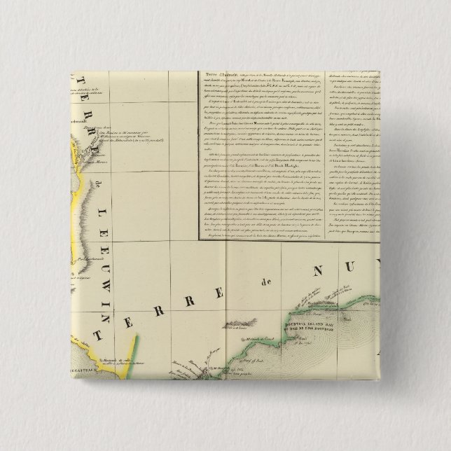 Australia Oceania no 52 2 Inch Square Button (Front)