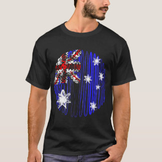 Australia on Black Tee Shirt