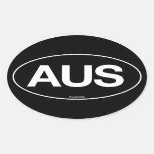 Australia Oval Oval Sticker