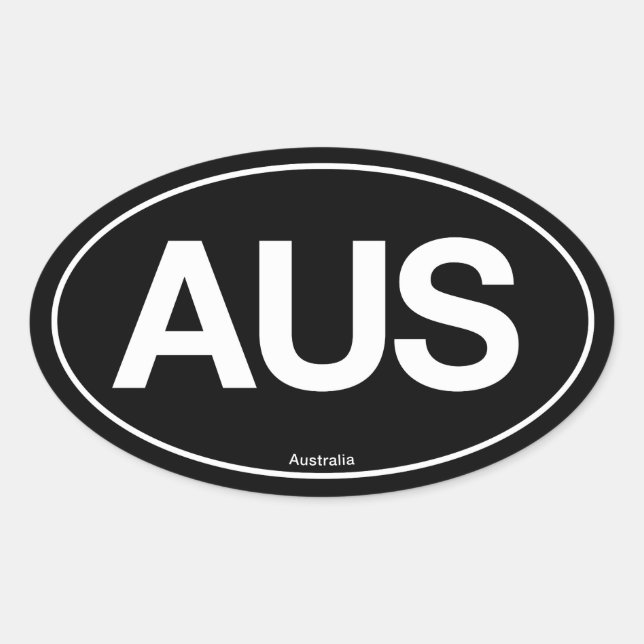Australia Oval Sticker (Front)