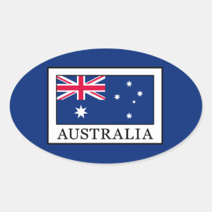 Australia Oval Sticker