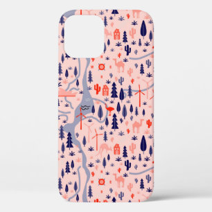 Australia pattern seamless design. Decoration text iPhone 12 Case