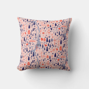 Australia pattern seamless design. Decoration text Throw Pillow